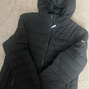 Michael Kors Women's Quilted Black Puffer Coat